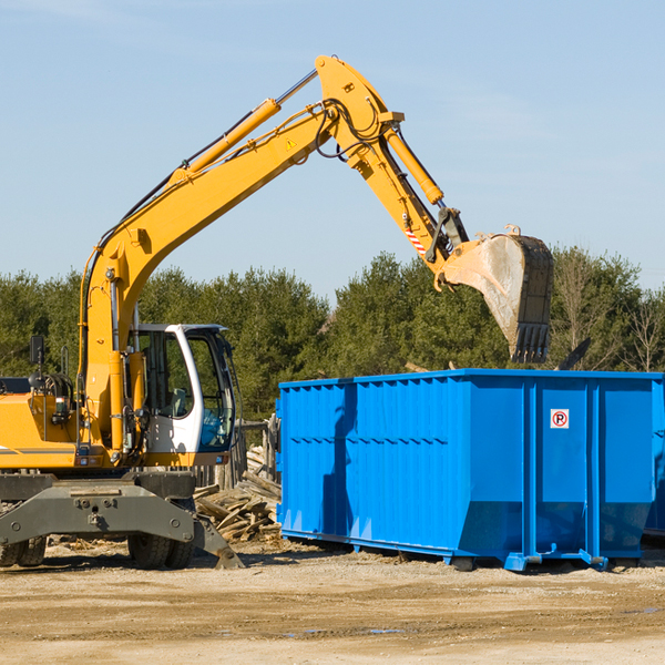 are there any restrictions on where a residential dumpster can be placed in Clinton IN